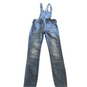 Madewell Women's Skinny Blue Denim Overalls, Size XXS